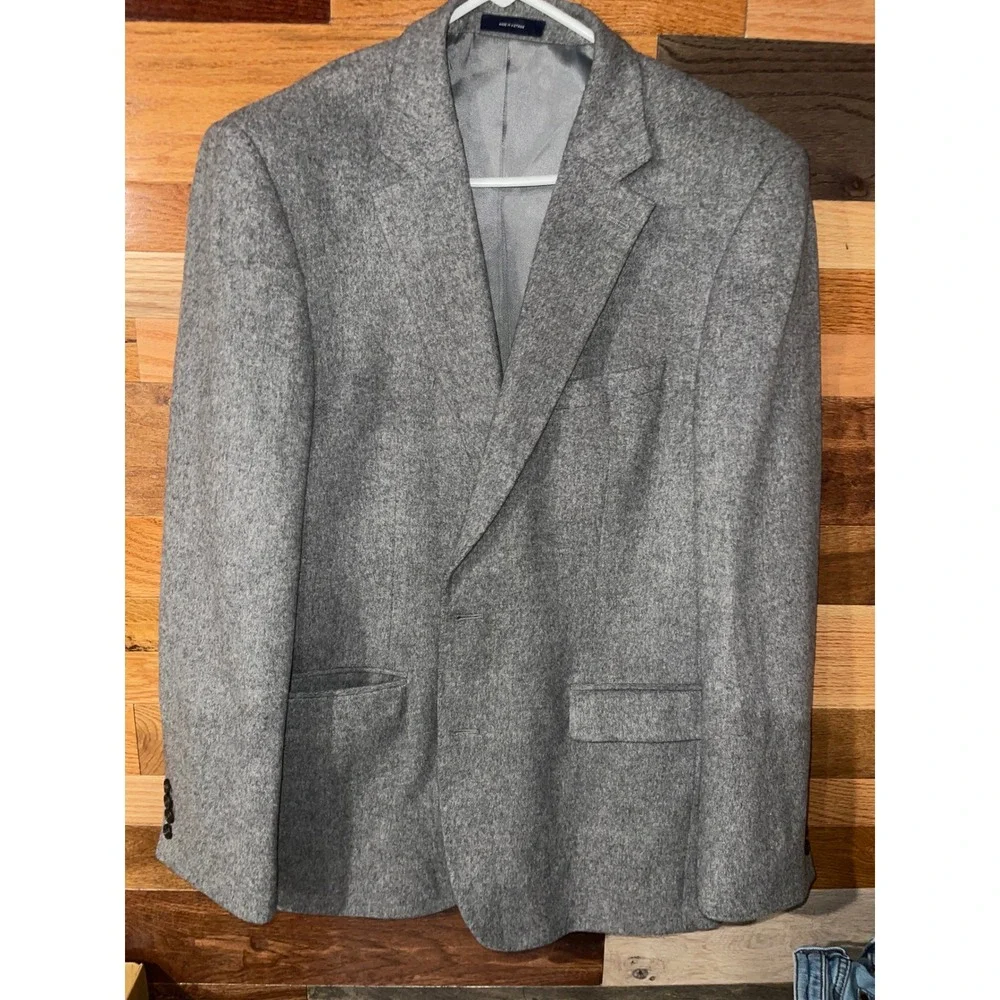 Stafford Gray Blazer 100% Camel Hair Classic Fit Sport Coat 44L